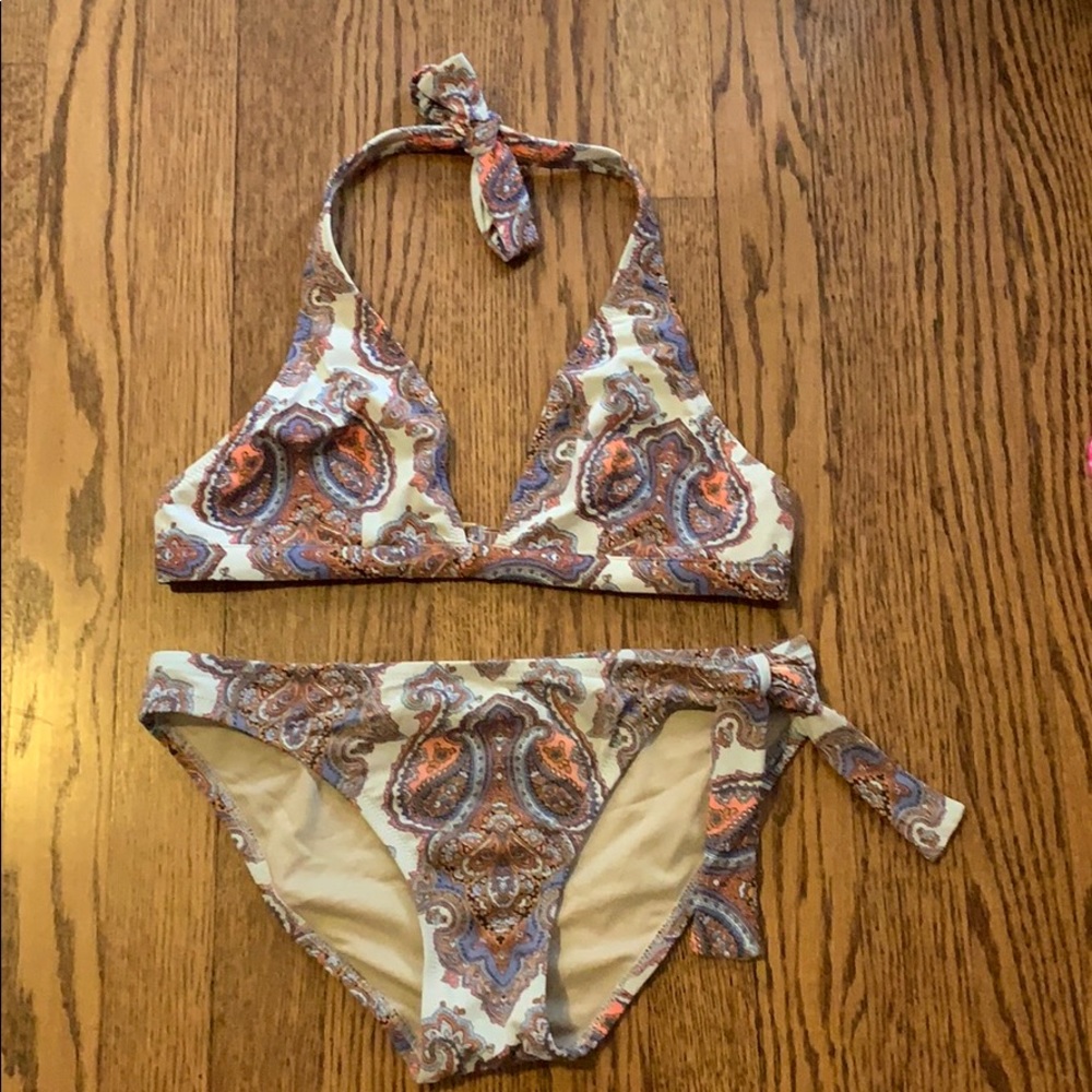 J Crew paisley Bikini